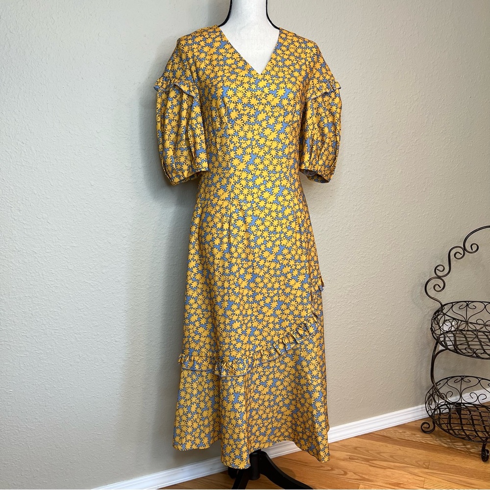 Howl Studio Prairie CottageCore Floral Print Dress